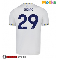 Moške Nogometnih dresov Leeds United Wilfried Gnonto #29 Domači 2025-26 Kratki rokavi